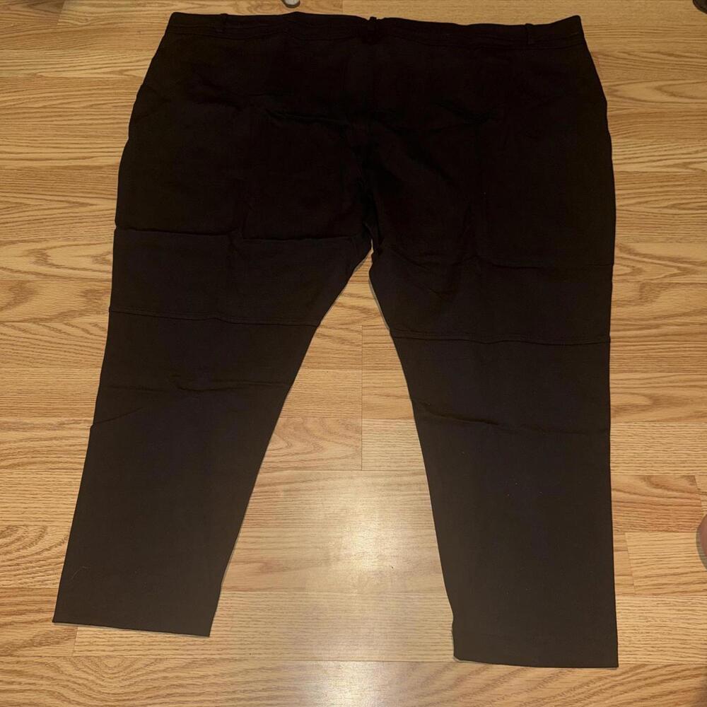 StyleList by Michaela Black Faux Leather Pants Petite 36P‎ High Rise - Picture 3 of 4